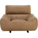 Paget Camel Leather Glider Lounge Chair